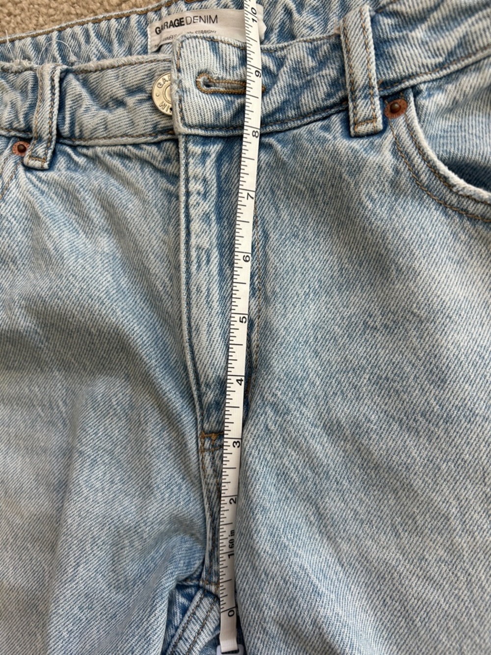 Women’s Garage Blue 90’s Straight Jeans - Picture 9 of 10